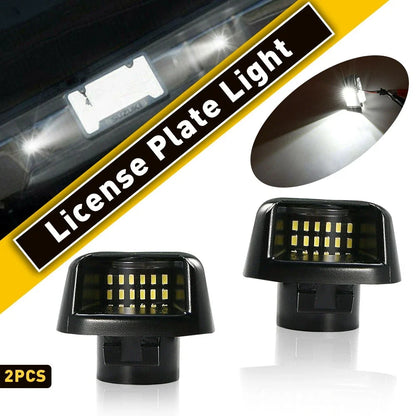 Set of 2 License Plate Light Rear Bumper Lamp Housing for Nissan Frontier