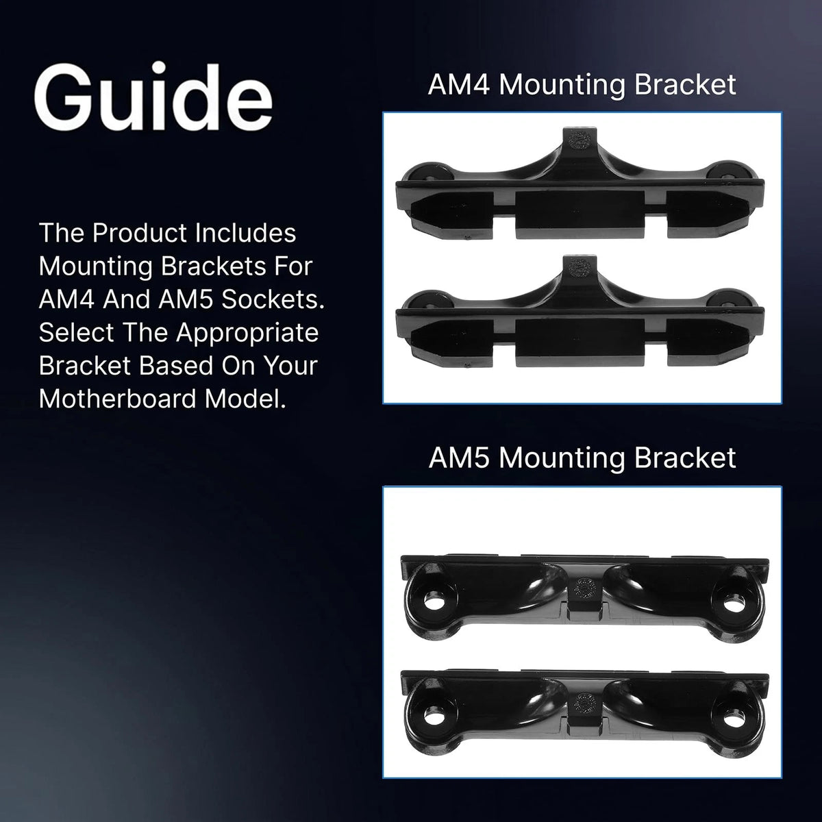 AM4 Backplate Set with Brackets and Screws for CPU Cooler