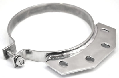 Exhaust Stack Mount Bracket for Peterbilt Unibilt Ultra Cab (Chrome, 10293)