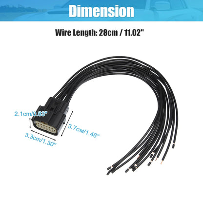 2X Halogen Headlight Wire Harness Connector 68364272AA for Dodge Charger (2011–2023)