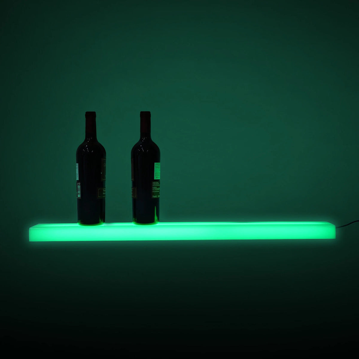 2X LED Liquor Bottle Display Shelf 32 Inch Acrylic Floating Bar Shelf