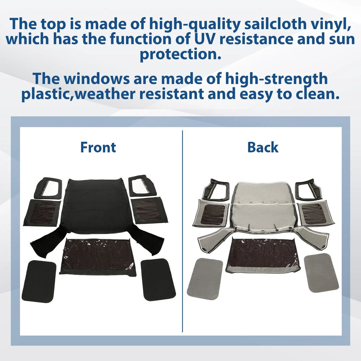Soft Top Half Doors for Jeep Wrangler YJ (1987–1995) #9870215