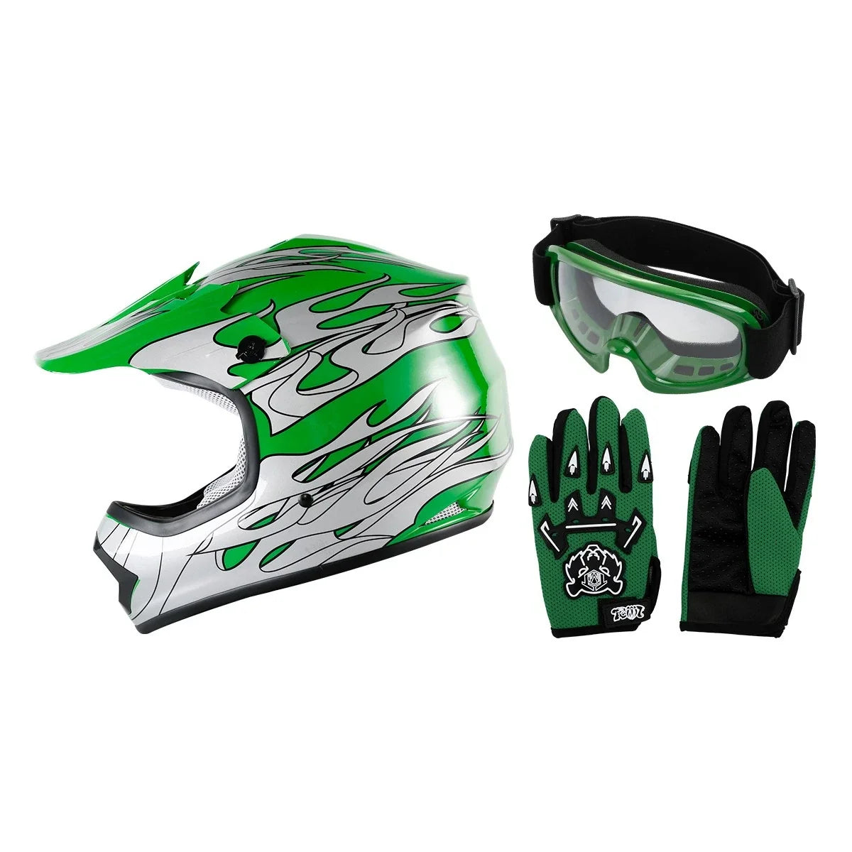 Youth ATV Helmet for Kids Motocross DOT Safety (S, M, L, XL) - 6 Colors