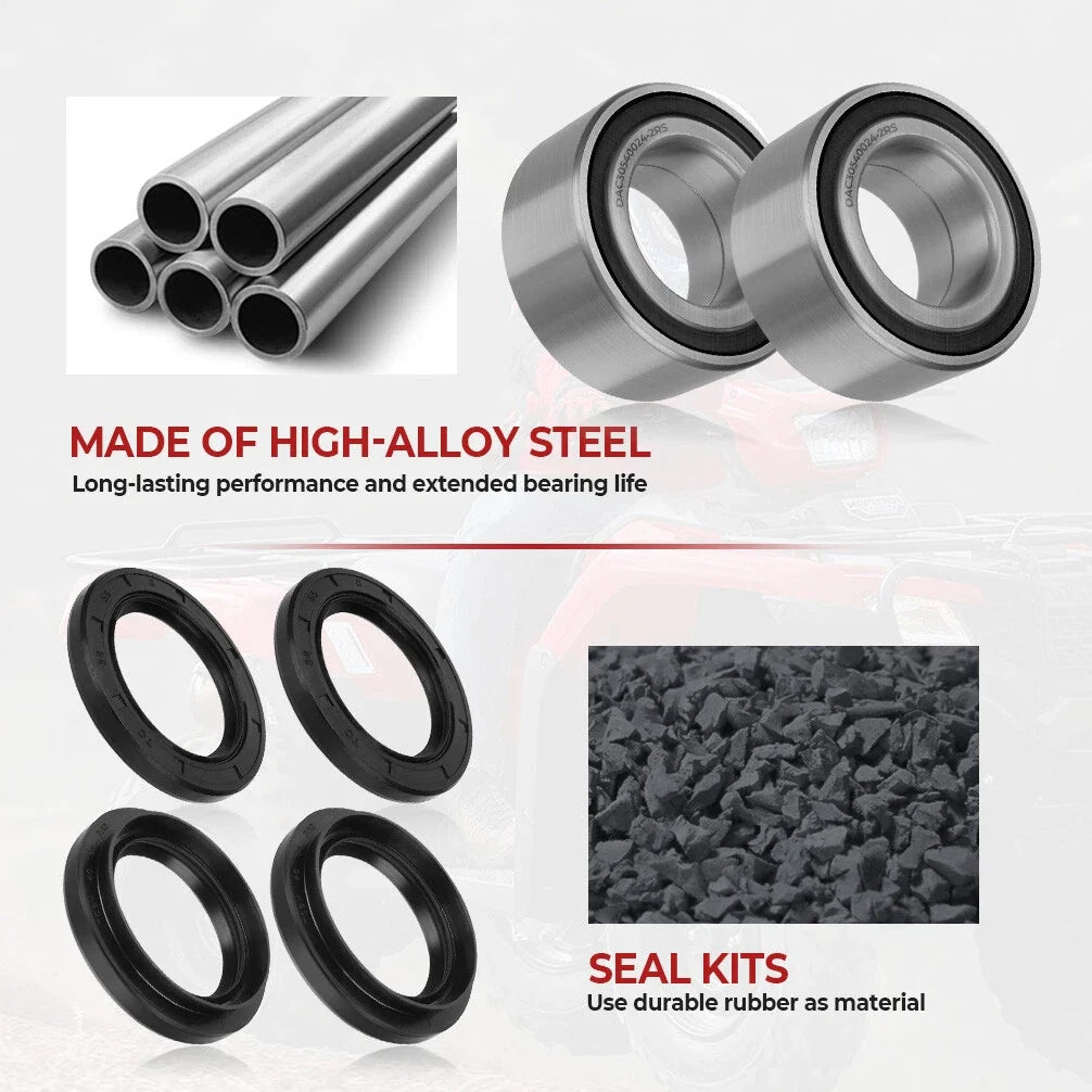 Front Wheel Bearings Seals Kit for Honda TRX500FA/FGA/FPA (2005–2016)