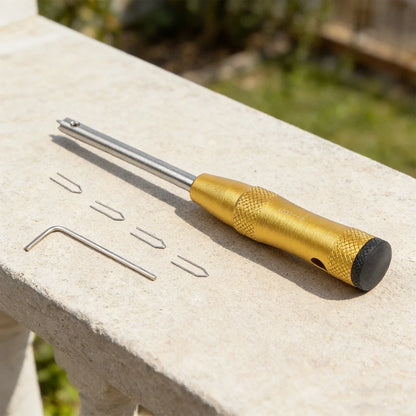 Spoke Nipple Installation Tool for Bikes with 4 Replacement Cores