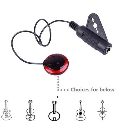 4Pcs Piezo Contact Microphone Pickup for Guitar Violin Banjo Mandolin
