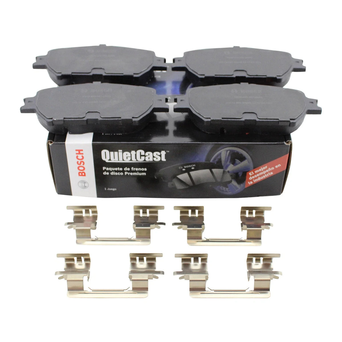 Bosch QuietCast Front Ceramic Brake Pads & Hardware for Lexus IS250 (2006–2013) & Toyota Camry (2007–2011)