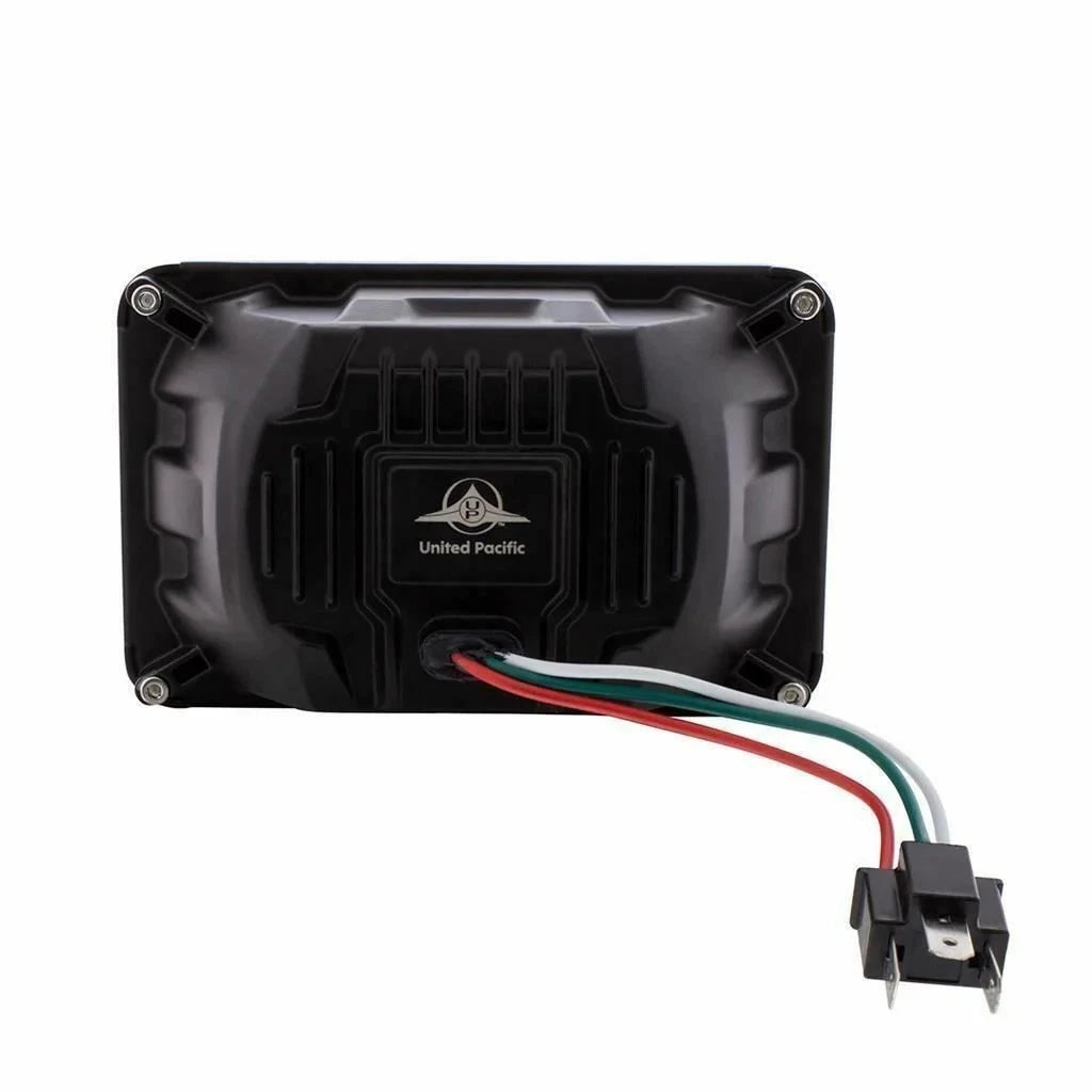 UP Heated LED Headlight for - H4656, Chrome #34132
