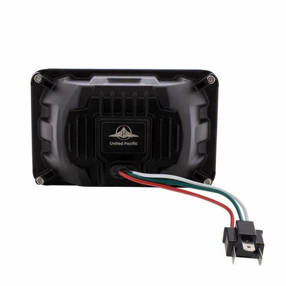 UP Heated LED Headlight for - H4656, Chrome #34132