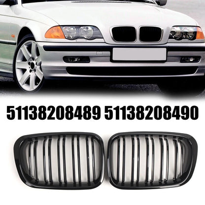 Front Bumper Air Intake Grille for BMW E46 4 Door (2000–2006) 51137064318 51137064317