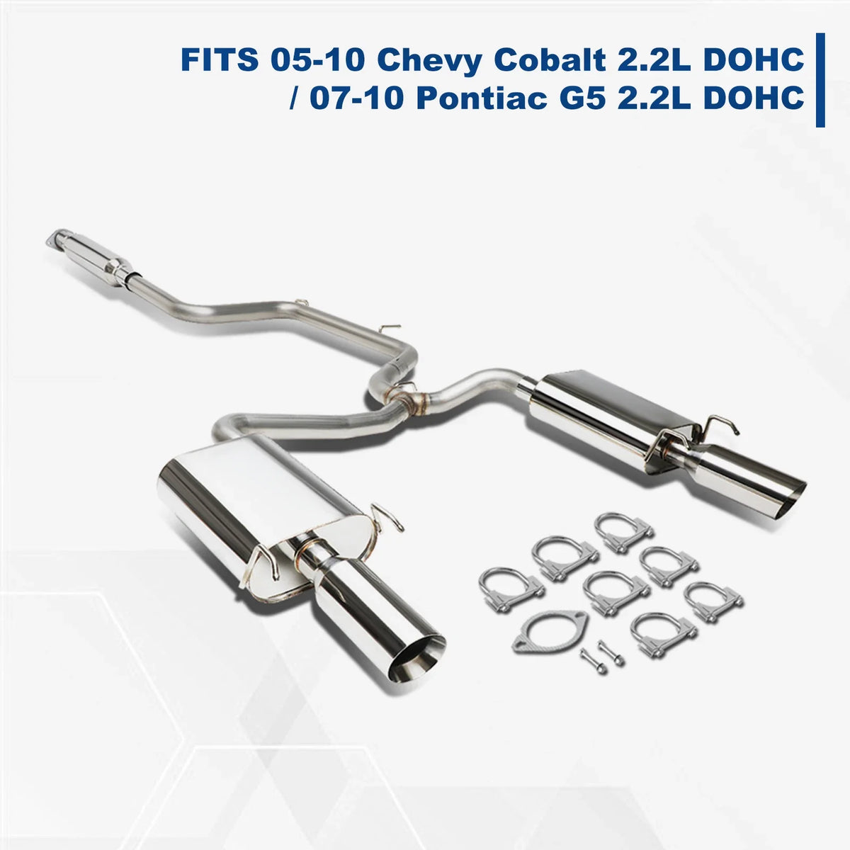 Catback Exhaust System Kit for Chevy Monte Carlo (2000–2005) 4" Dual Round Slant Tip