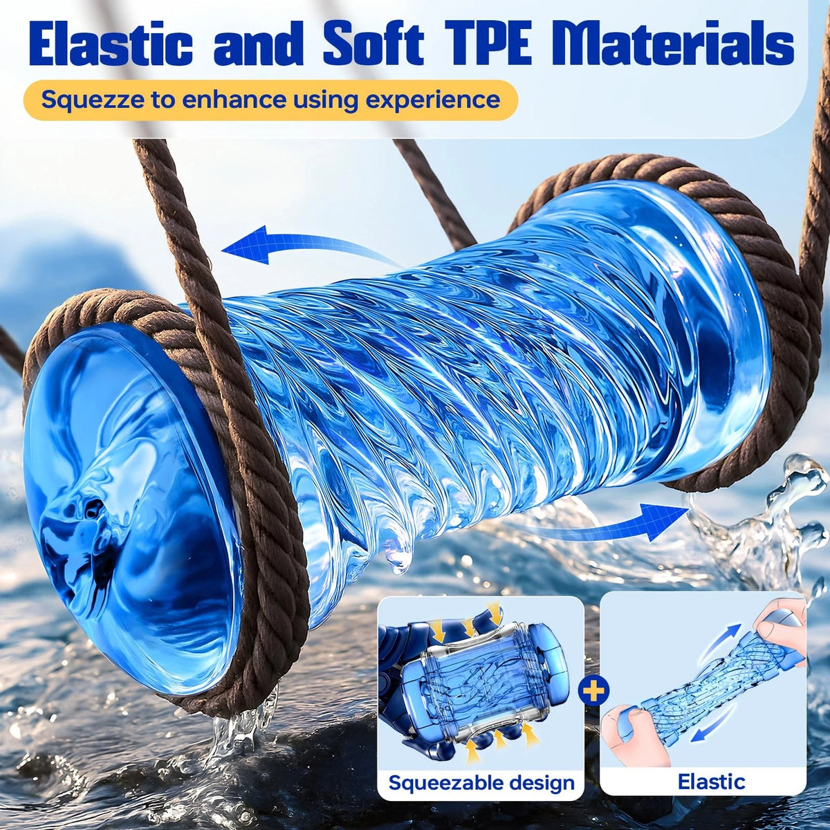 Male Masturbator Stroker Toy with Spiral Texture for Men
