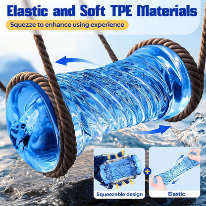 Male Masturbator Stroker Toy with Spiral Texture for Men