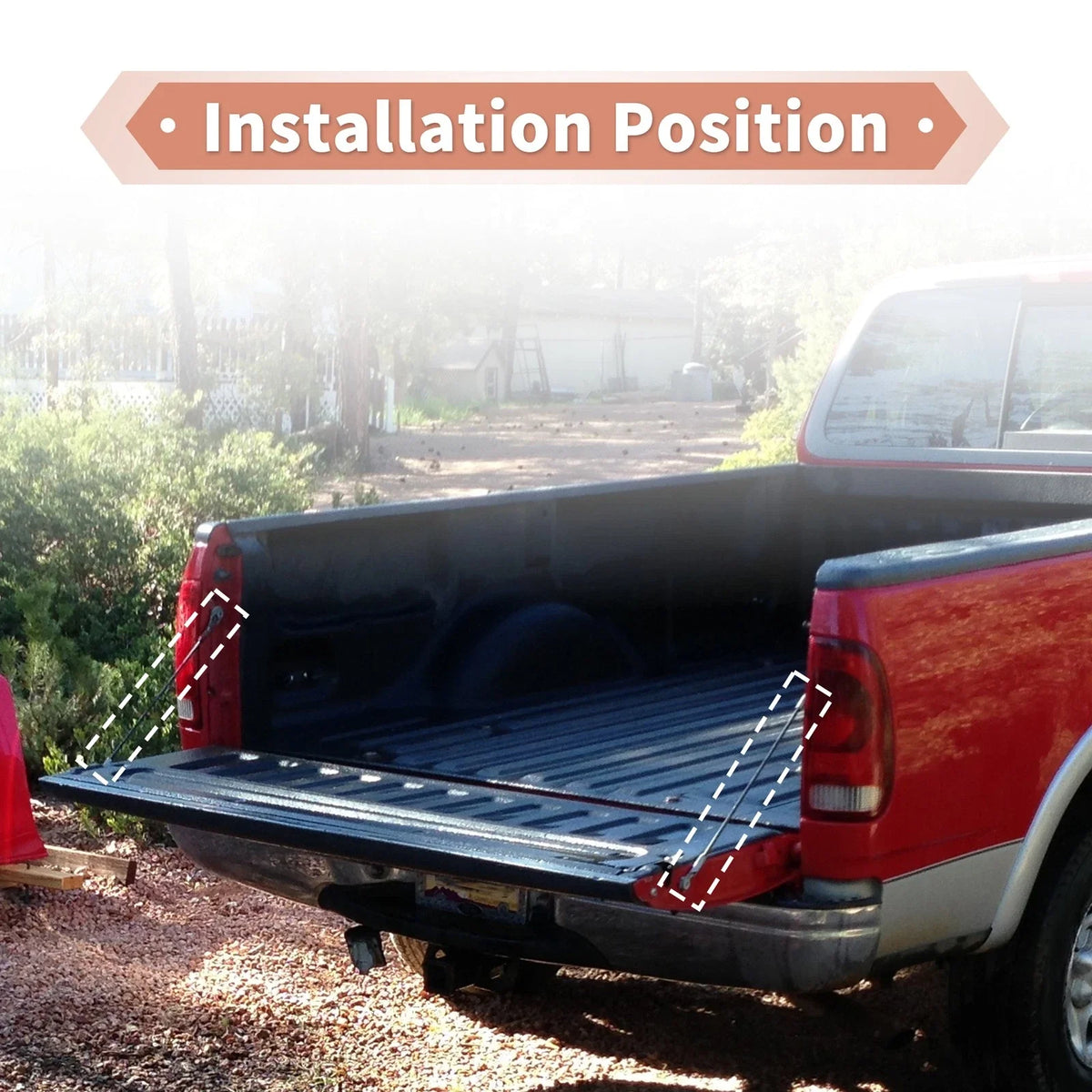 Tailgate Support Cables No.38505/E4TZ9843052A for Ford Ranger (1983–1992)