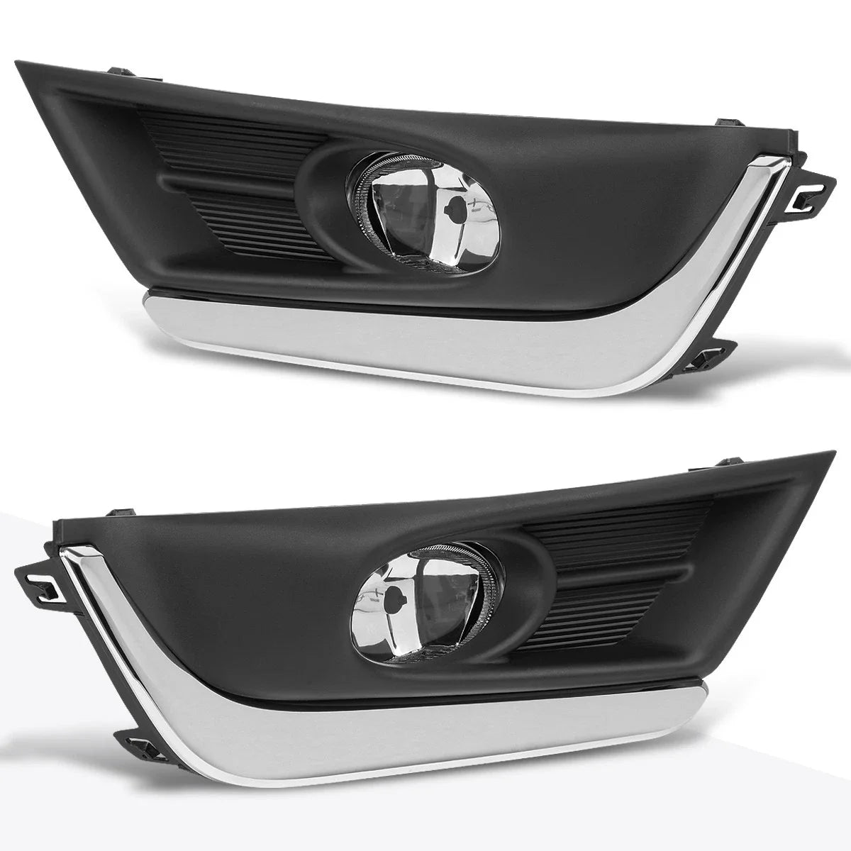 Clear Lens Fog Lights with Chrome Bezel & Switch for Honda CR-V (2017–2018)