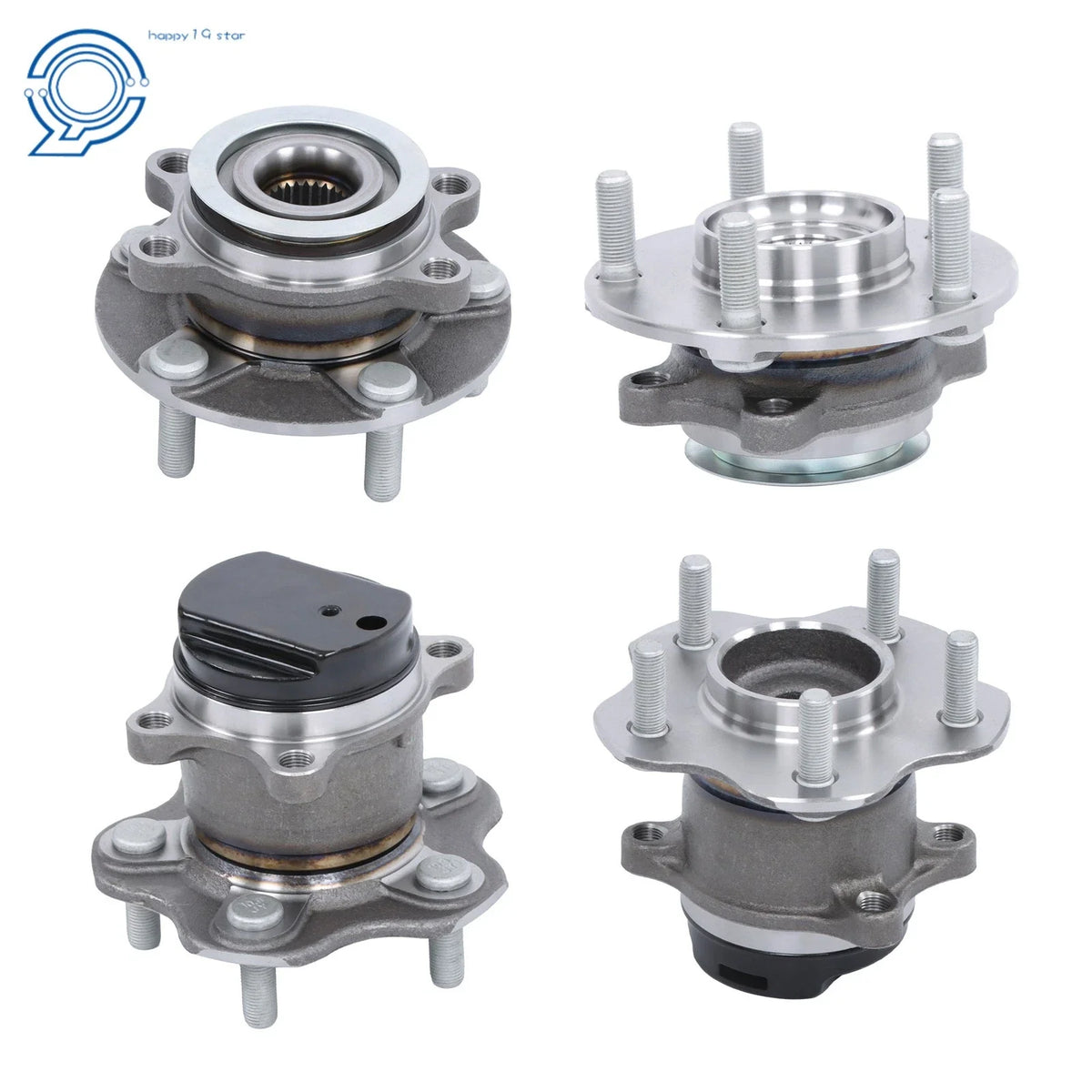 Set of 4 Wheel Hub Bearings for Nissan Rogue (2008–2013)
