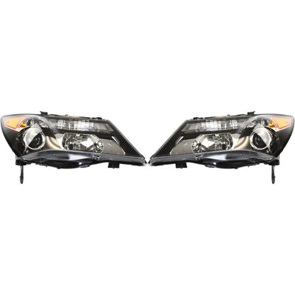 Headlight Assembly Pair for Acura MDX (2010–2013) PLX-M1-326-1102L-USHN7, AC2518120, AC2519120
