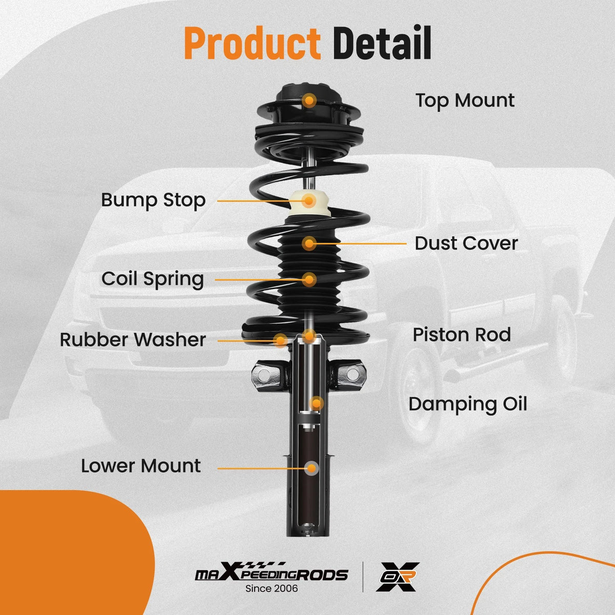 Complete Strut and Shock Absorber Kit for Saturn Ion (2003–2007) - YEUIWS