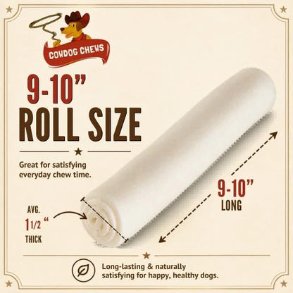 Retriever Roll Chews for Dogs 9-10 Inch All Natural (Pack of 1)