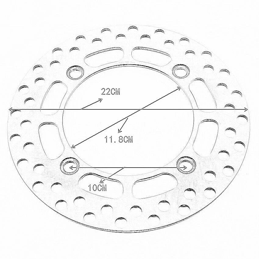 Rear Brake Disc for Suzuki DR350 TS200 TS125 DR250 (1990–1999)