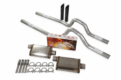 Dual Exhaust Kit 2.5" for GM C/K 10 1/2 Ton (1973–1980) - Cherry Bomb Salute