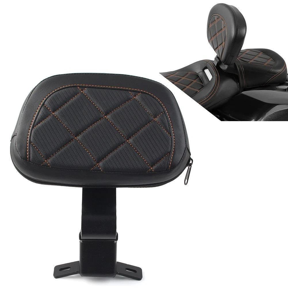 Front Rider Backrest Pad for Harley Touring CVO Road Electra Glide (2009–Up)