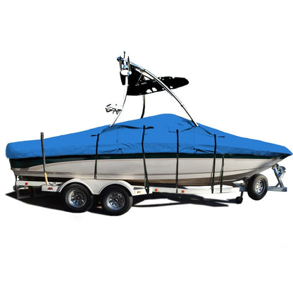 Boat Cover for Heavy Duty V-Hull Fishing Bowrider (17'-18')
