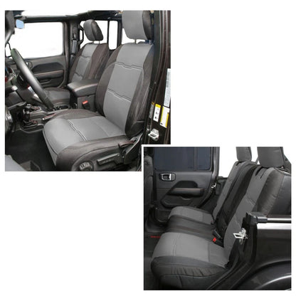 Set of 2 Front/Rear Seat Covers for Jeep Gladiator JT (2020–2022) MLX-SMB578122-CL360A50
