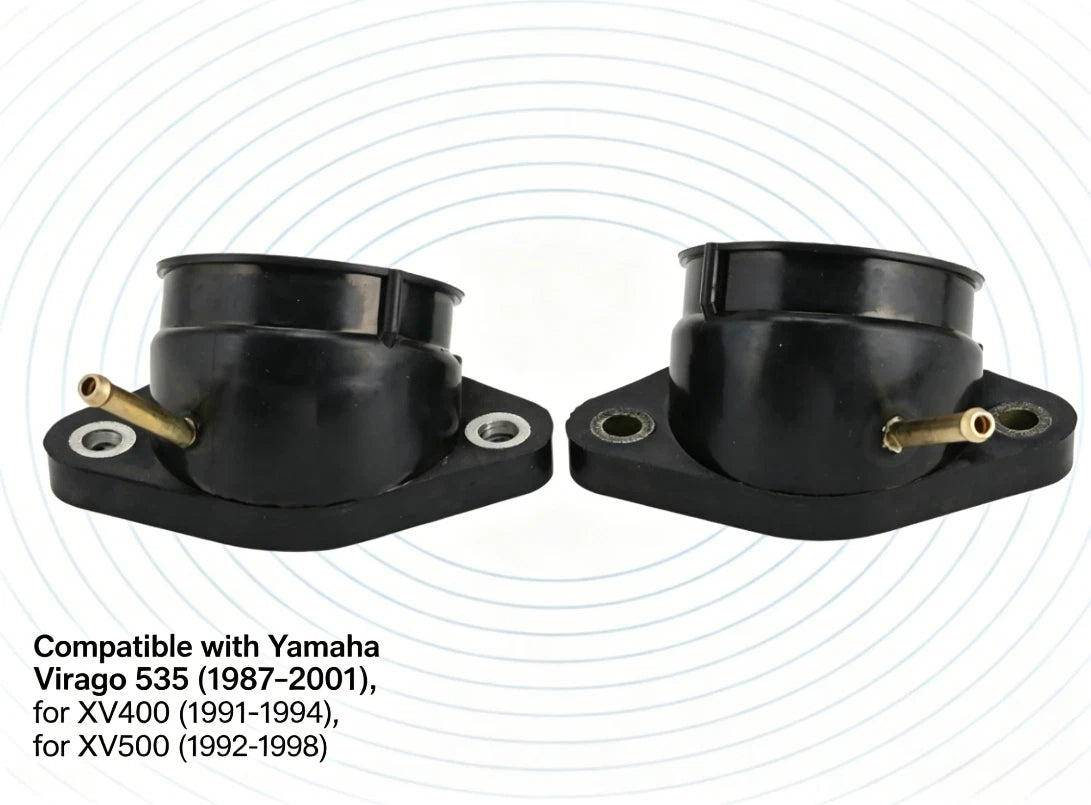Set of 2 Intake Manifold for Virago 535 XV400 XV500 (1987–2001)