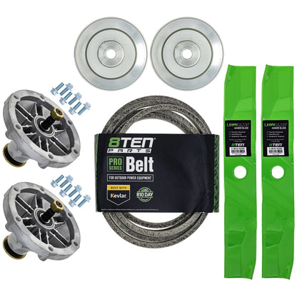 8TEN Blade Spindle Belt Kit for Exmark Quest X-Series (48-Inch) (103-6391, 103-6391-S)