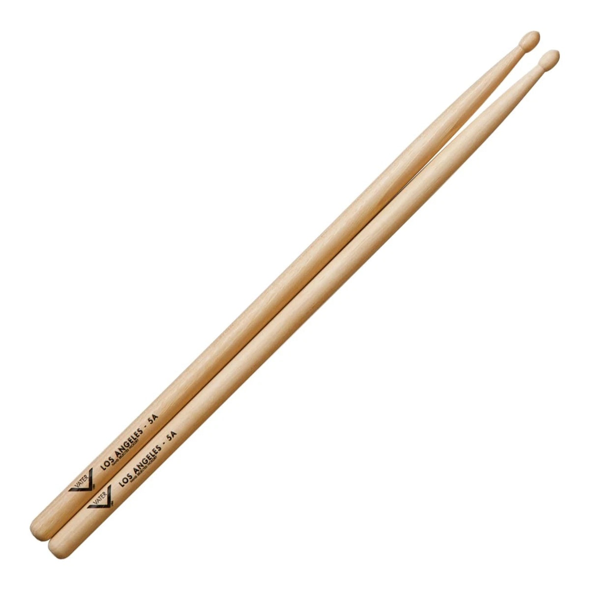 Pair of Vater Los Angeles 5A Wood Tip Hickory Drum Sticks