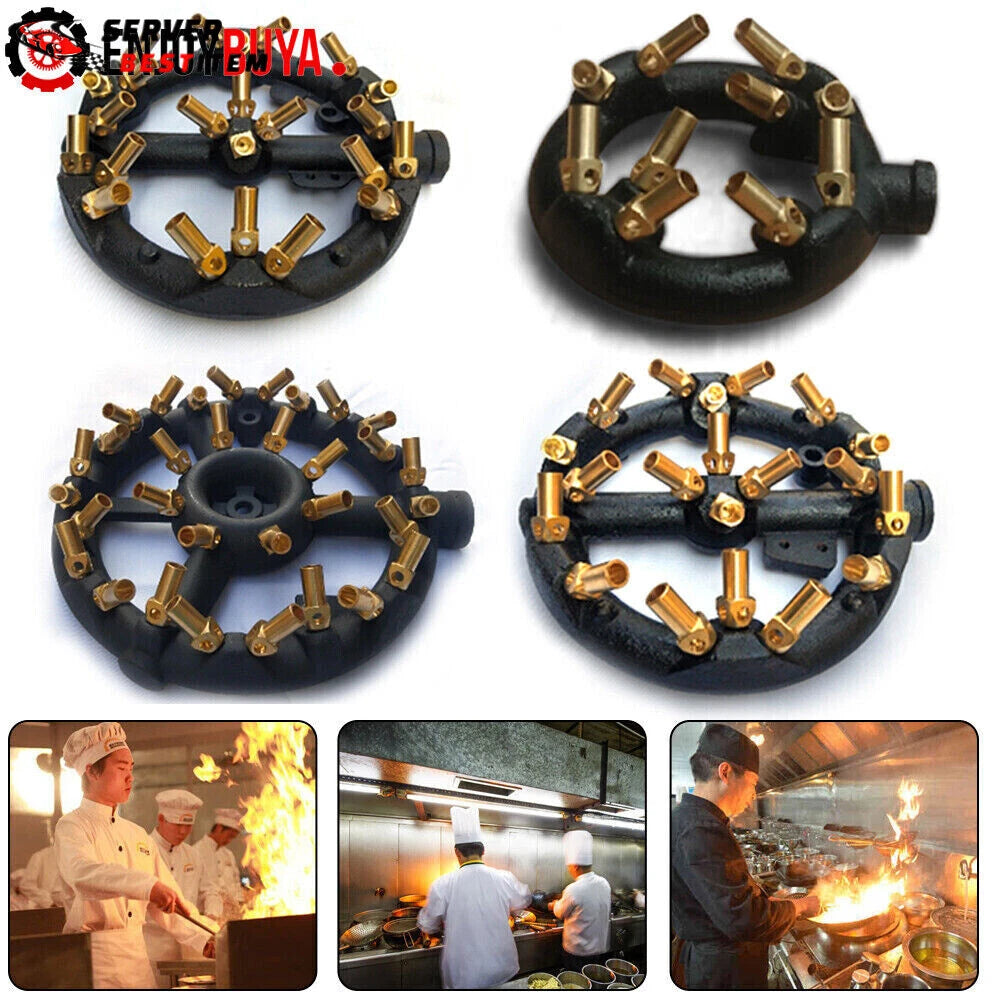 Jet Burner for Commercial Wok (Natural Gas, Cast Iron & Brass)