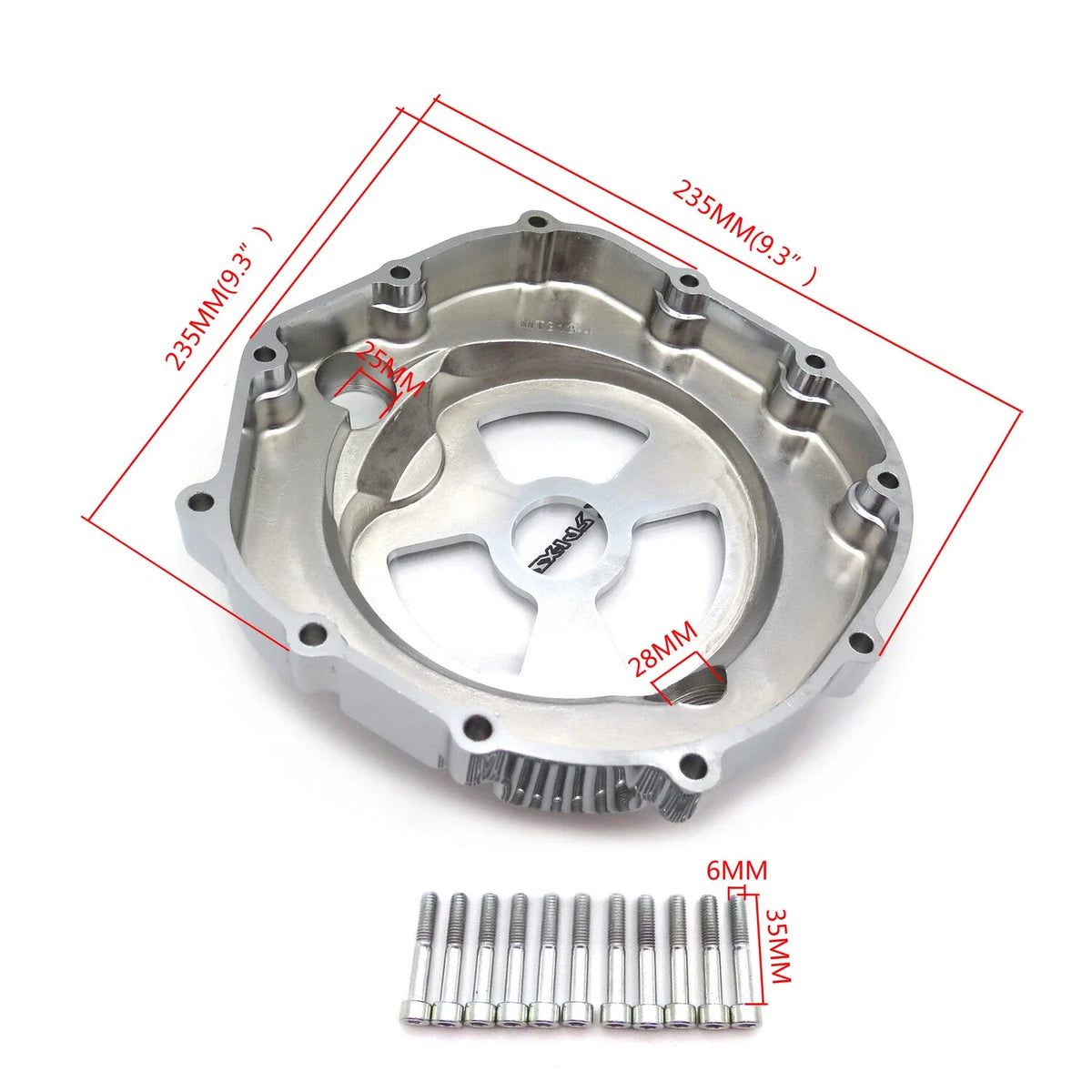 Clutch Cover for Kawasaki ZX14R ZZR1400 (2006–2014) Chrome See-Through