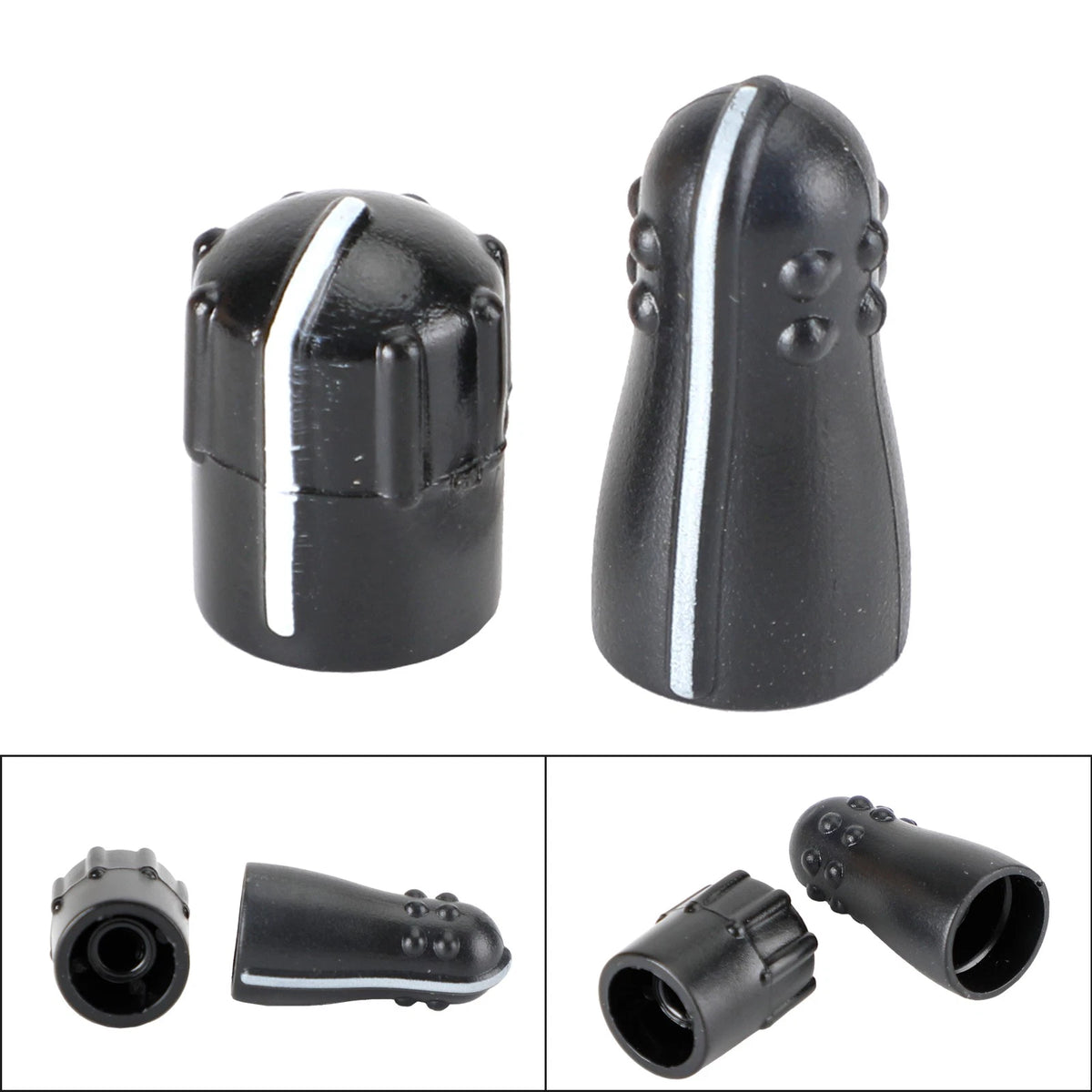 Set of 2 Volume Control Knob + Channel Switch Knob Cap for HT1000 Radio