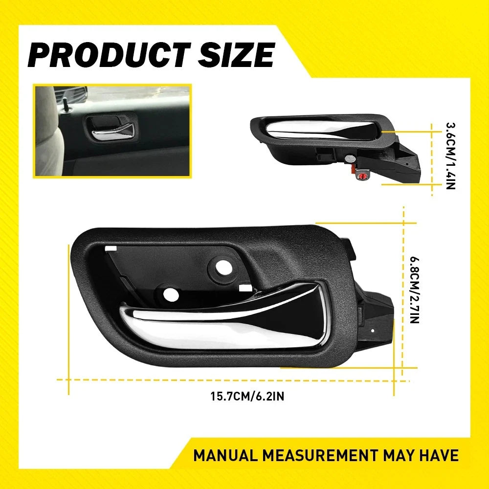 Set of 4 Interior Door Handles for Honda Accord Sedan (2003–2007)