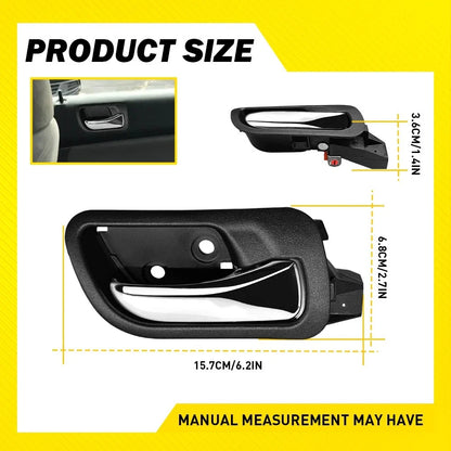 Set of 4 Interior Door Handles for Honda Accord Sedan (2003–2007)