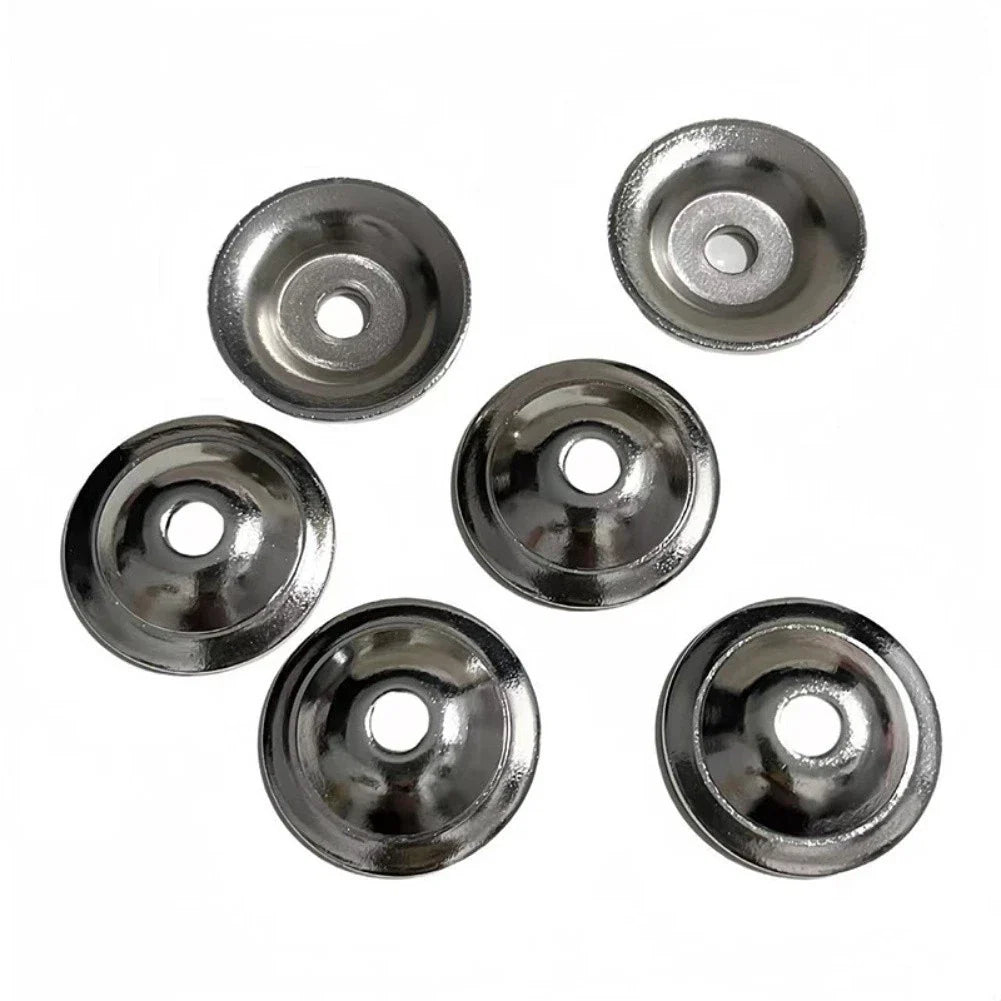 10X Matte Black Cabinet Knob Backplates Carbon Steel for Kitchen Bathroom