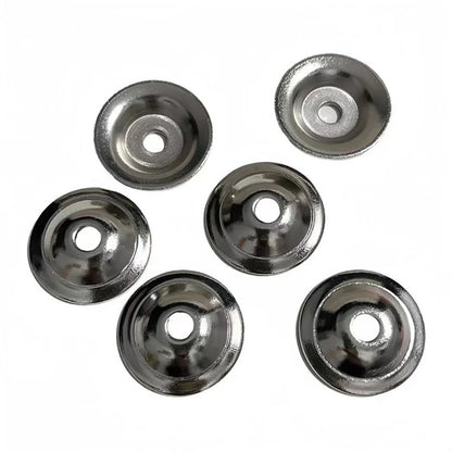 10X Matte Black Cabinet Knob Backplates Carbon Steel for Kitchen Bathroom