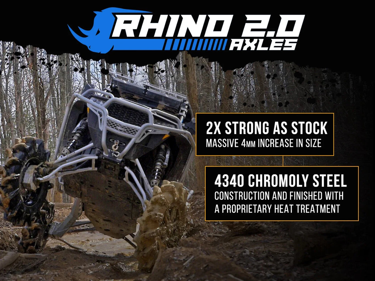 SuperATV Rhino 2.0 Axle for Can-Am Commander 1000R (2011–2023) - Front Left