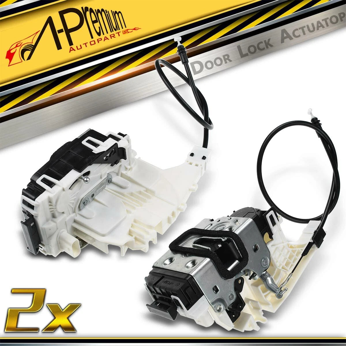 2X Front Door Lock Actuator for Dodge Freightliner Sprinter 2500 3500 (68010012AA, 68017889AA, 68010100AA, 68017891AA, 931-648, 931-649)