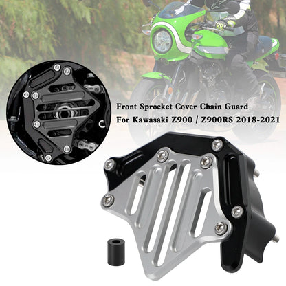 Front Sprocket Cover Chain Guard for Kawasaki Z900 Z900RS (2018–2021) CGA-140-Silver