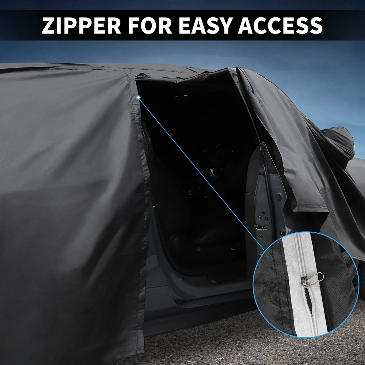 Waterproof PEVA Car Cover for Mercedes-Benz E-Klasse 2016-2023 with Zipper