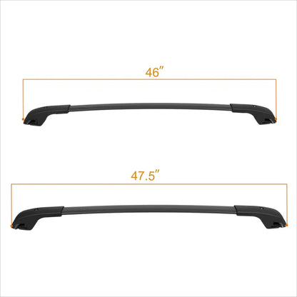 Set of 2 Aluminum Roof Rack Cross Bars for Jeep Renegade (2015–2020)