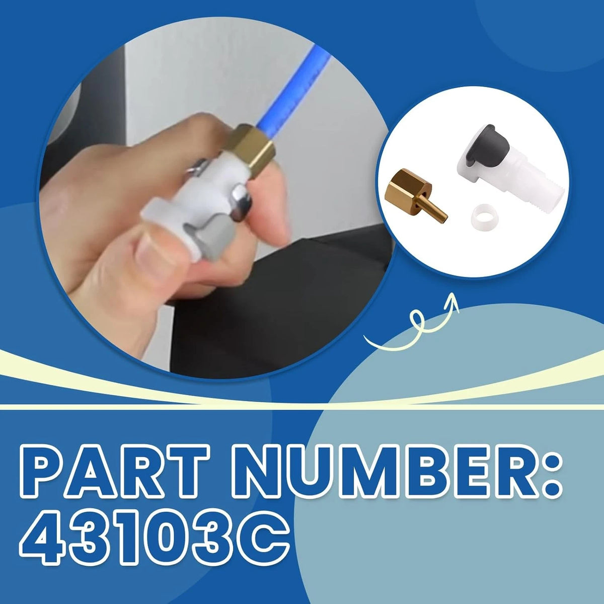 Quick Connect Faucet Fitting Kit for Hot Water Tank HWT-HP (200–1300)