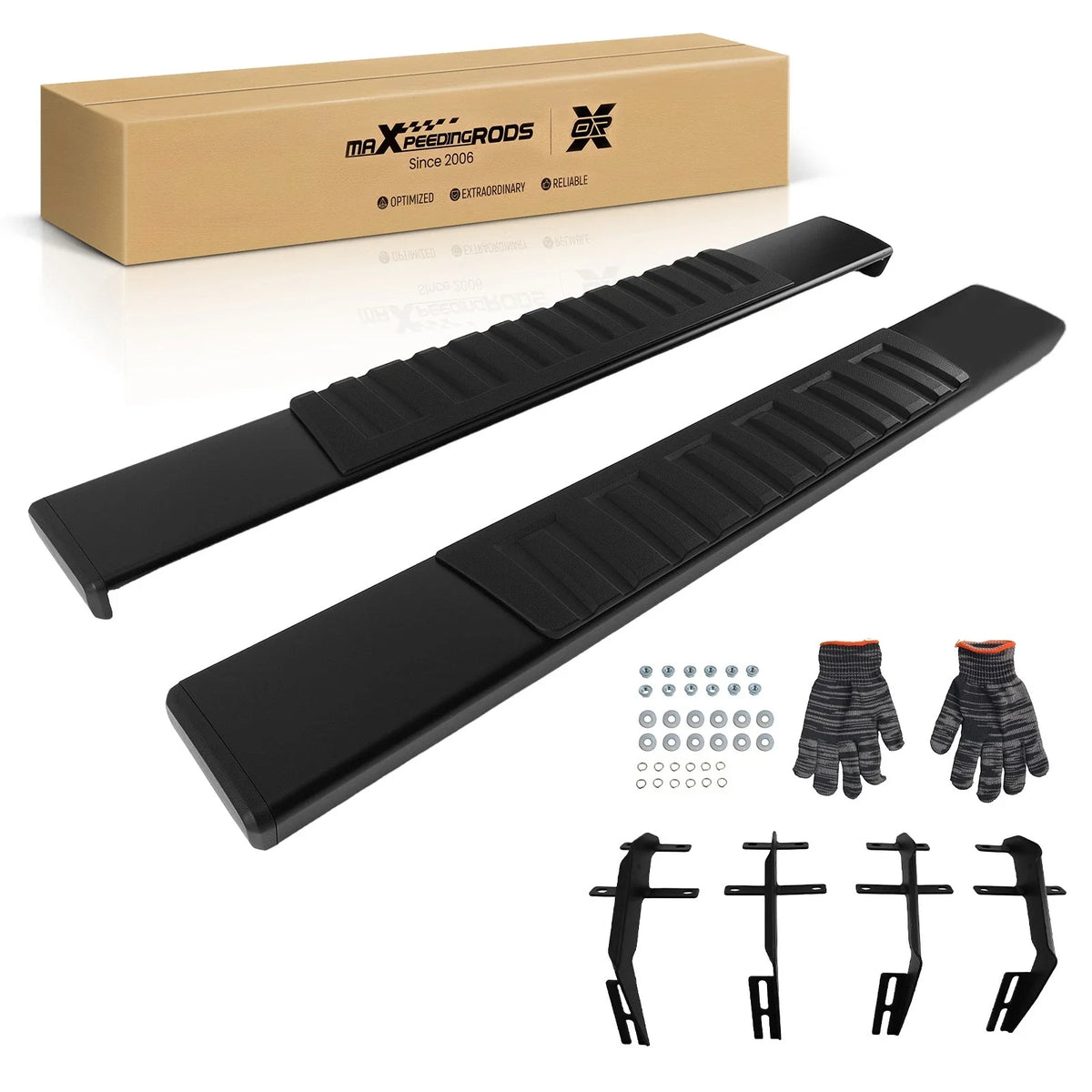 Set of 2 Aluminum Running Boards for Ford F150 Regular Cab (2015–2026)