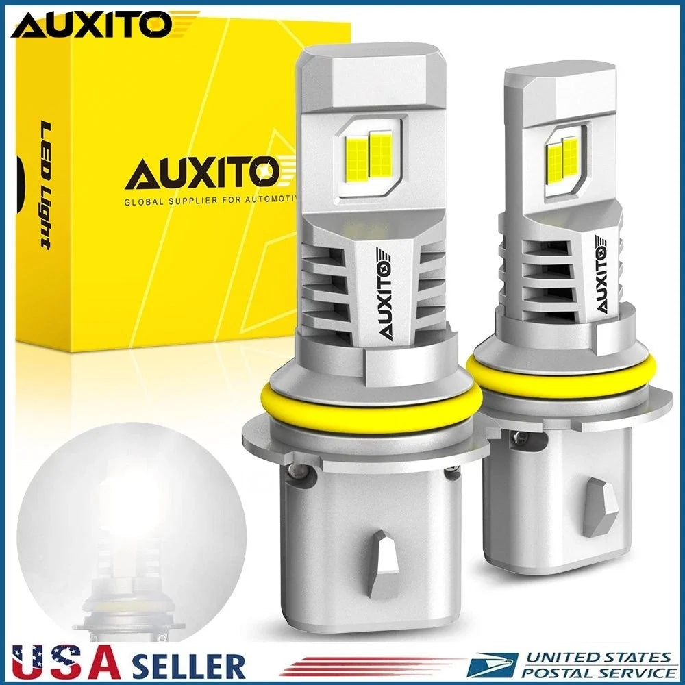 2X AUXITO 9007 HB5 LED Headlight Bulbs for High Low Beam (80000LM)