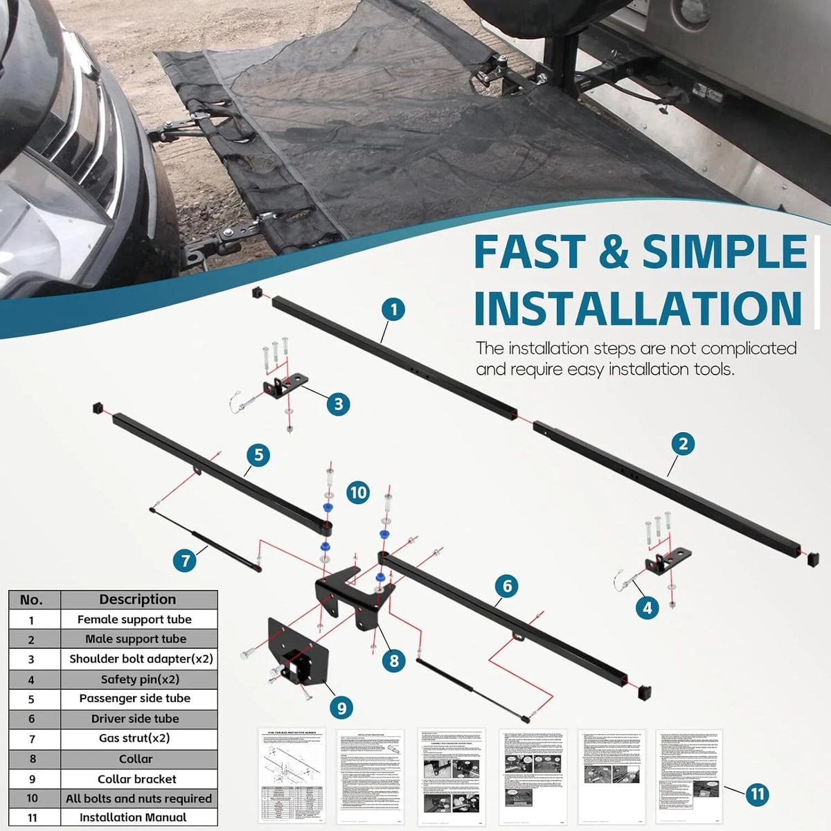 Demco Tow Bars with Brackets for Blue Ox Roadmaster (For00554)
