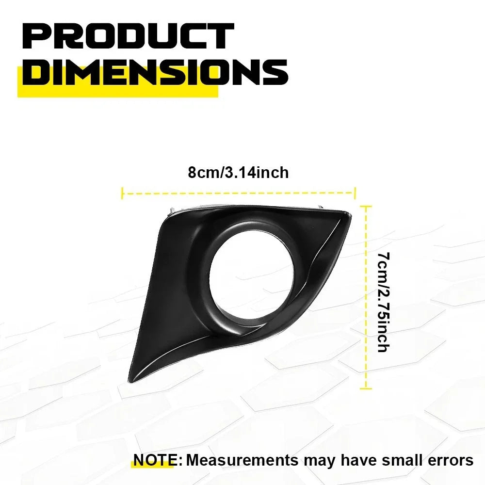 2X Front Fog Light Lamp Black Cover Bezel for Lexus IS250 IS350 (2011–2013)