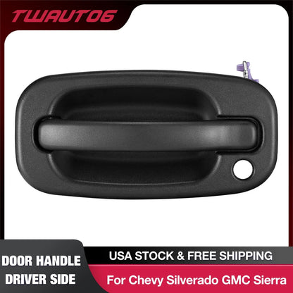 Front Driver Door Handle Outside Black for 2001–2006 GMC Yukon/XL 15034985