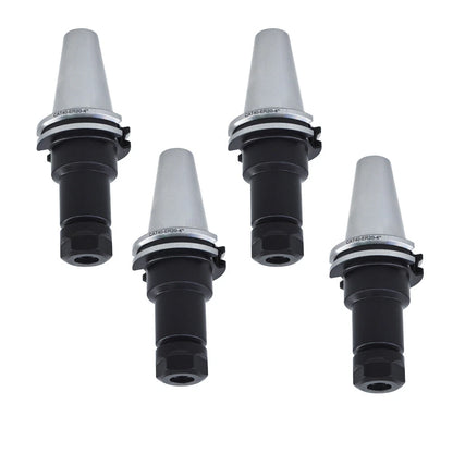 Set of 4 CAT40-ER20 Collet Chucks Tool Holder 4" Gage Length